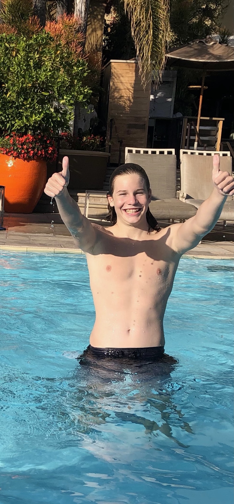 A natural in the water